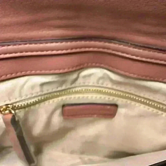 NWT!!! INC Jeenn fold over clutch bag/shoulder bag - Mauve/Dusty Pink Color - Picture 6 of 11